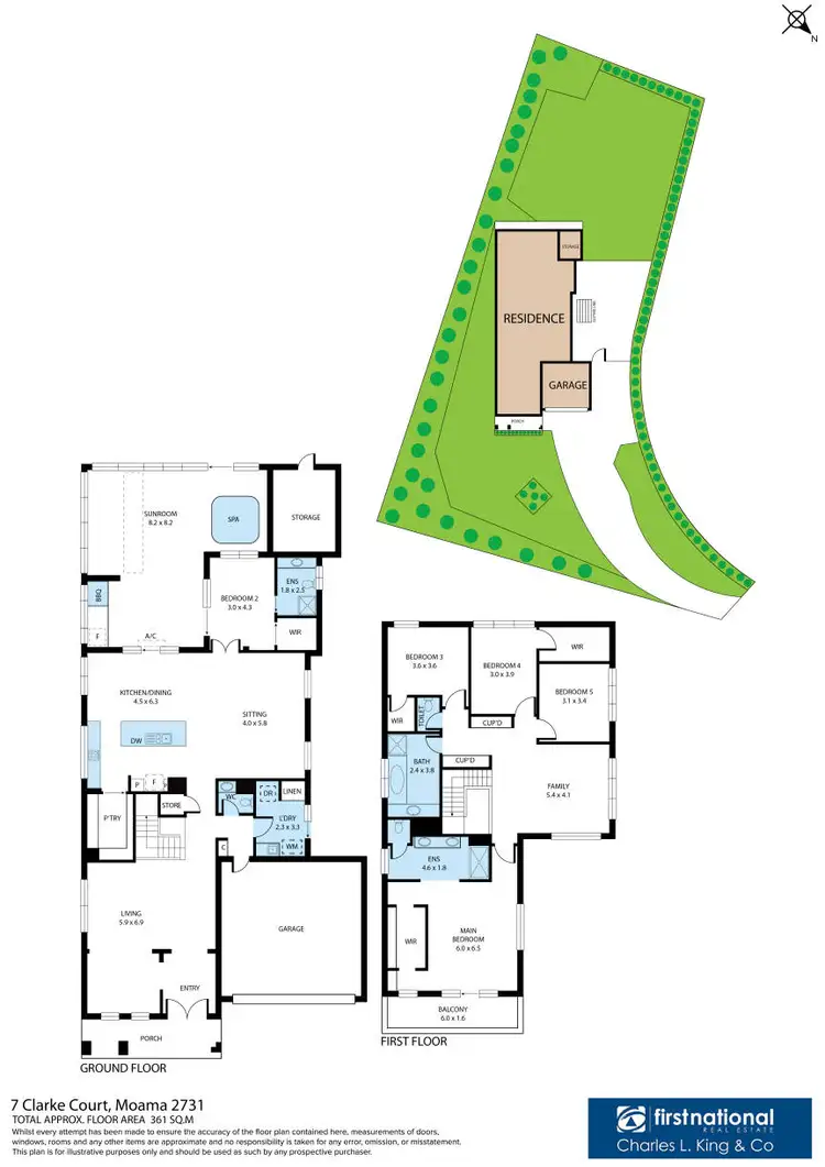 Floorplan of Homely house listing, 7 Clarke Court, Moama NSW 2731