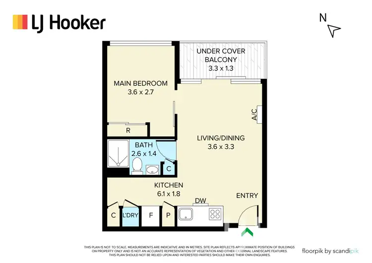 Floorplan of Homely apartment listing, 2614/33 MacKenzie Street, Melbourne VIC 3000