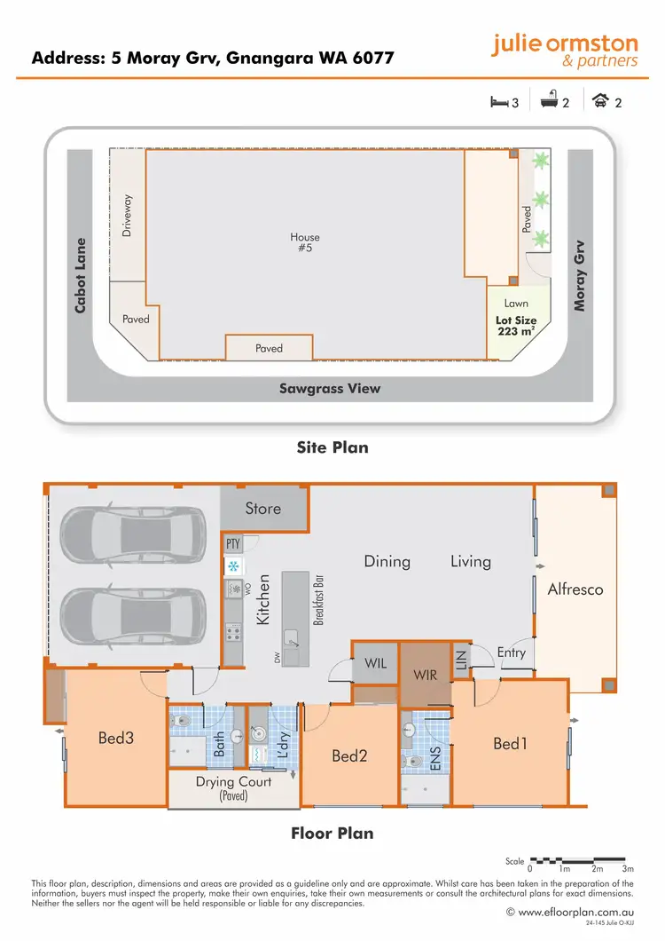 Floorplan of Homely house listing, 5 Moray Grove, Gnangara WA 6077