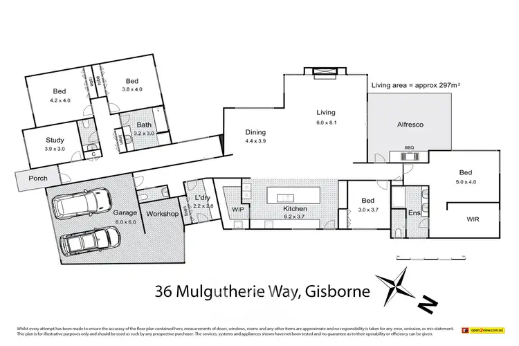 Floorplan of Homely house listing, 36 Mulgutherie Way, Gisborne VIC 3437
