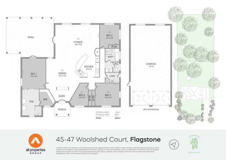 Floorplan of Homely house listing, 45-47 Woolshed Court, Flagstone QLD 4280
