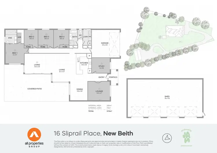 Floorplan of Homely house listing, 16 Sliprail Place, New Beith QLD 4124