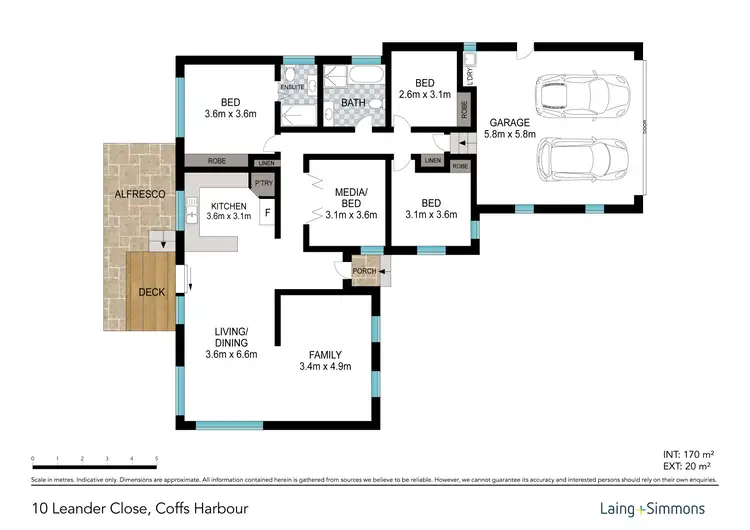 Floorplan of Homely house listing, 10 Leander Close, Coffs Harbour NSW 2450