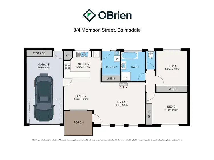 Floorplan of Homely unit listing, 3/4 Morrison Street, Bairnsdale VIC 3875