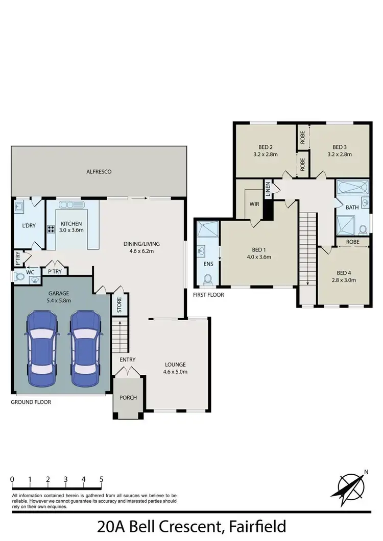 Floorplan of Homely house listing, 20a Bell Crescent, Fairfield NSW 2165