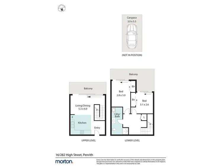Floorplan of Homely apartment listing, 16/282-284 High Street, Penrith NSW 2750