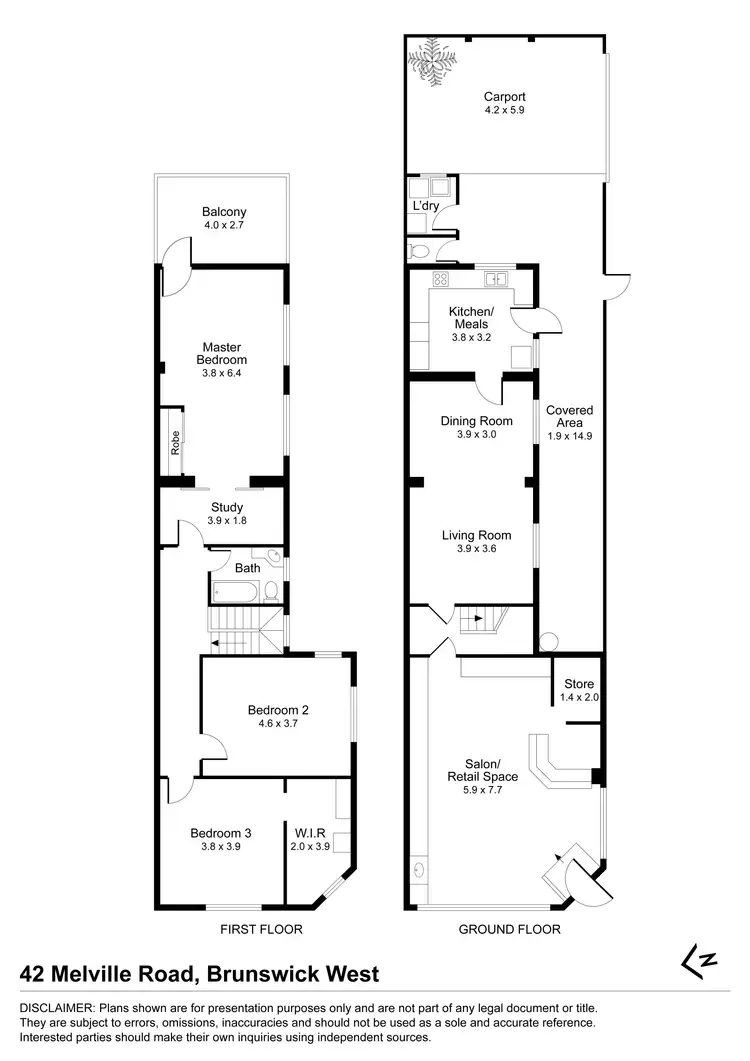 Floorplan of Homely house listing, 42 Melville Road, Brunswick West VIC 3055