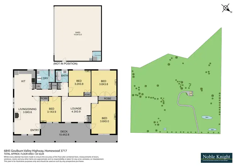 Floorplan of Homely rural property listing, 6845 Goulburn Valley Highway, Homewood VIC 3717