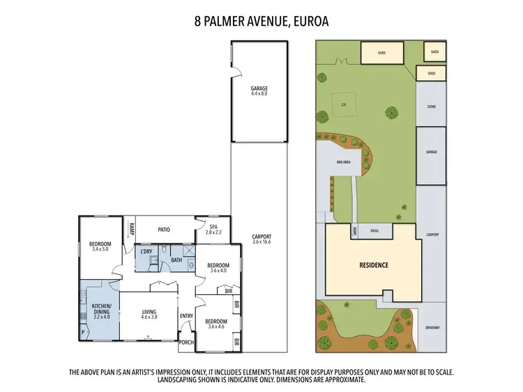 Floorplan of Homely house listing, 8 Palmer Avenue, Euroa VIC 3666