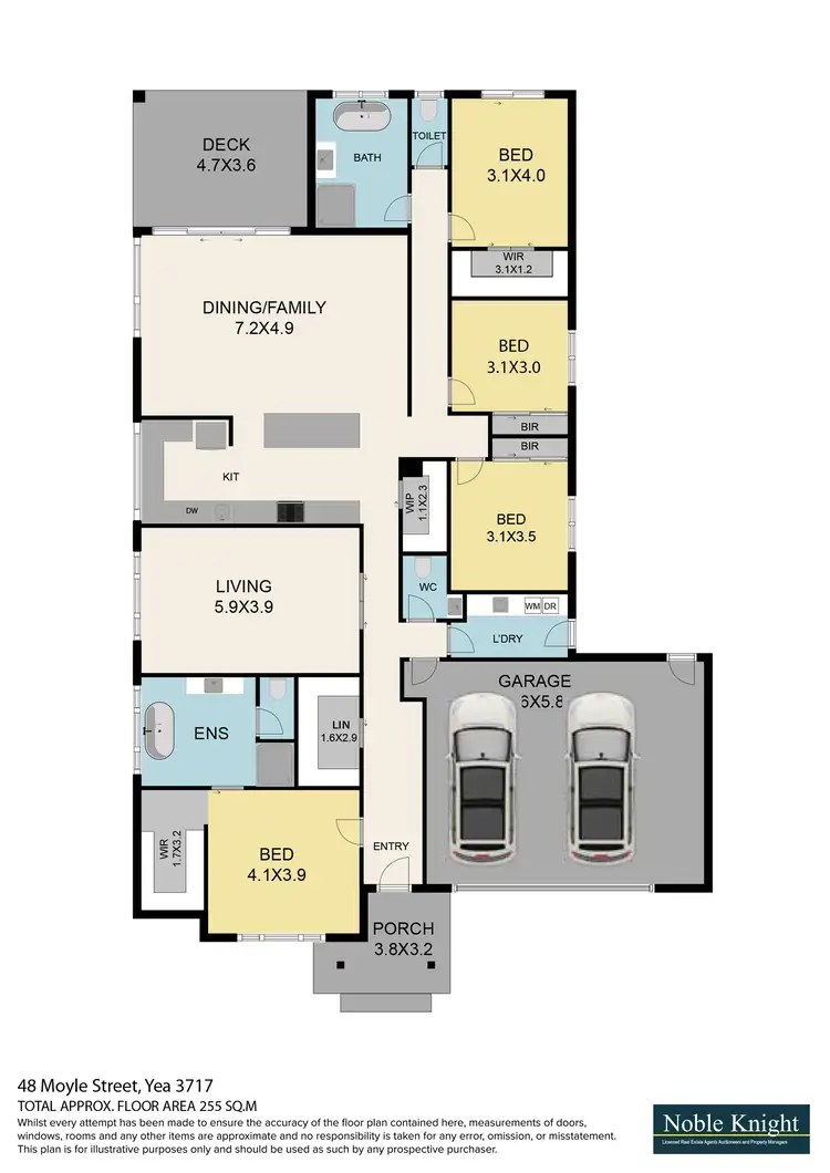 Floorplan of Homely house listing, 48 Moyle Street, Yea VIC 3717