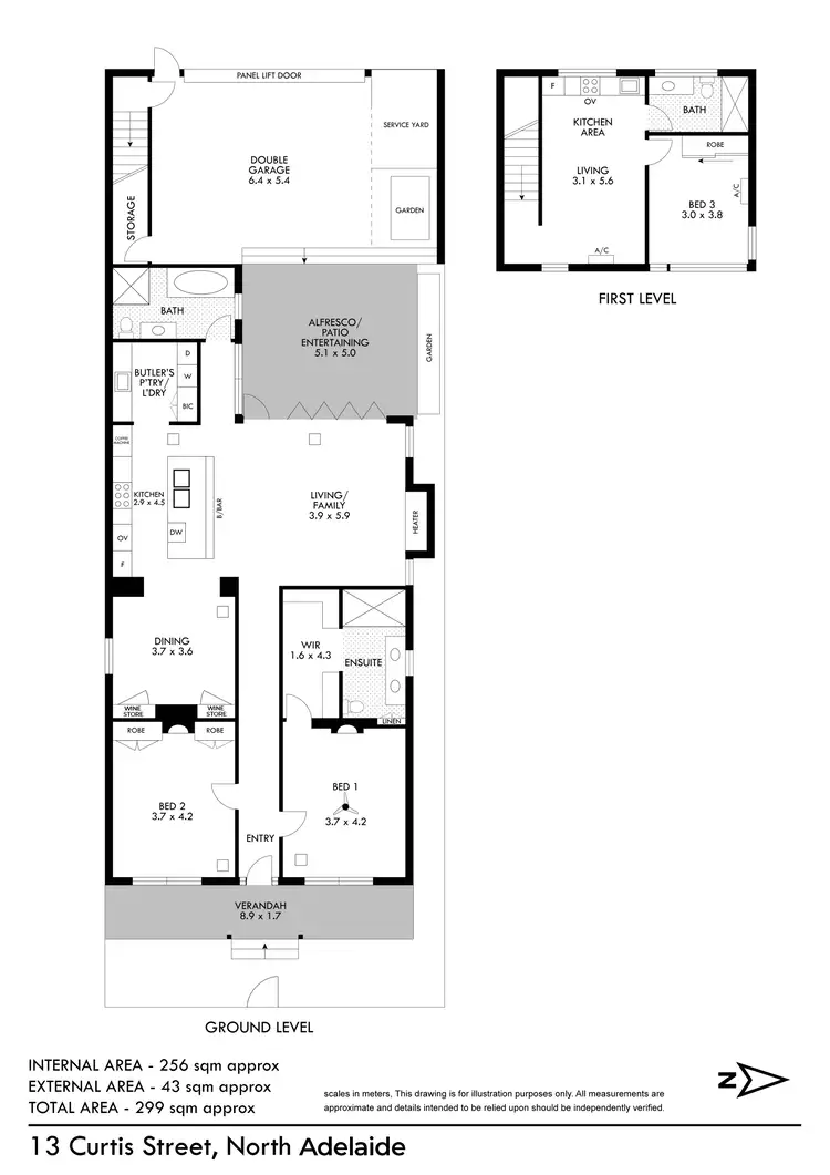 Floorplan of Homely house listing, 13 Curtis Street, North Adelaide SA 5006