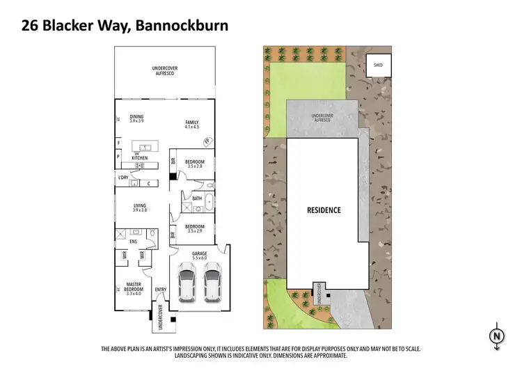 Floorplan of Homely house listing, 26 Blacker Way, Bannockburn VIC 3331