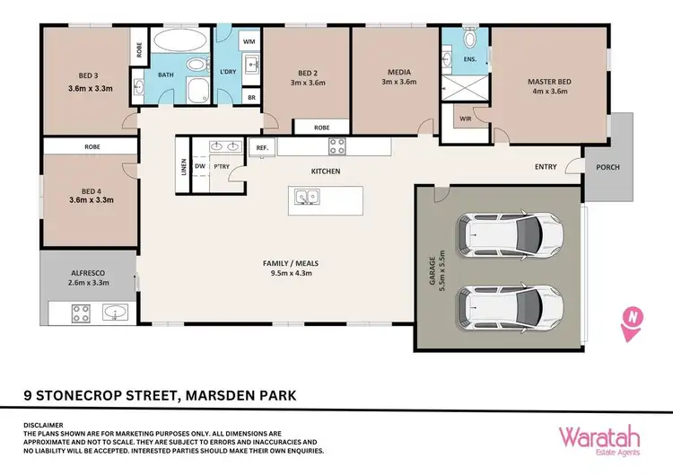 Floorplan of Homely house listing, 9 Stonecrop Street, Marsden Park NSW 2765