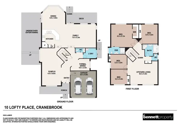 Floorplan of Homely house listing, 10 Lofty Place, Cranebrook NSW 2749