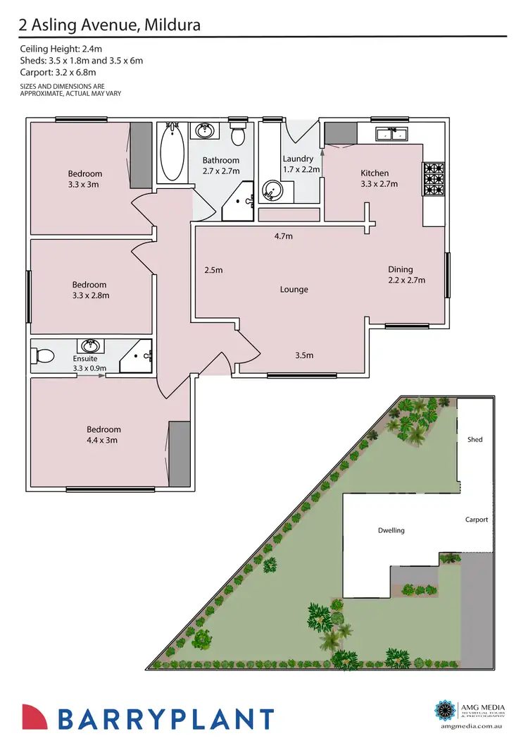 Floorplan of Homely house listing, 2 Asling Avenue, Mildura VIC 3500