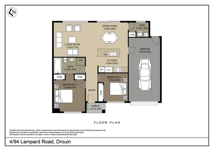 Floorplan of Homely unit listing, 4/94 Lampard Road, Drouin VIC 3818