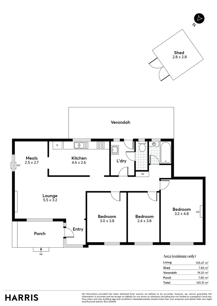 Floorplan of Homely house listing, 46 Peterswool Road, Elizabeth Park SA 5113