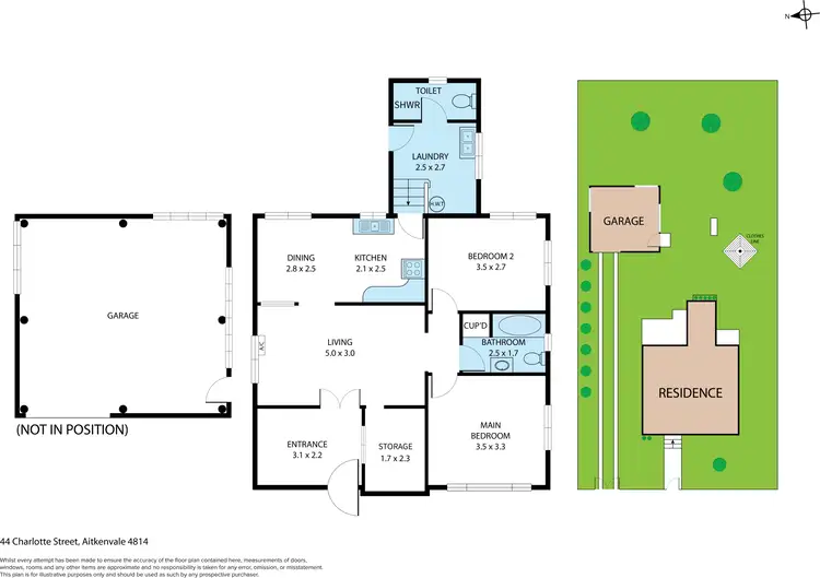 Floorplan of Homely house listing, 44 Charlotte Street, Aitkenvale QLD 4814