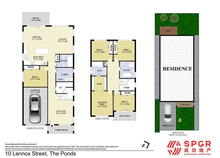 Floorplan of Homely house listing, 10 Lennox Street, The Ponds NSW 2769