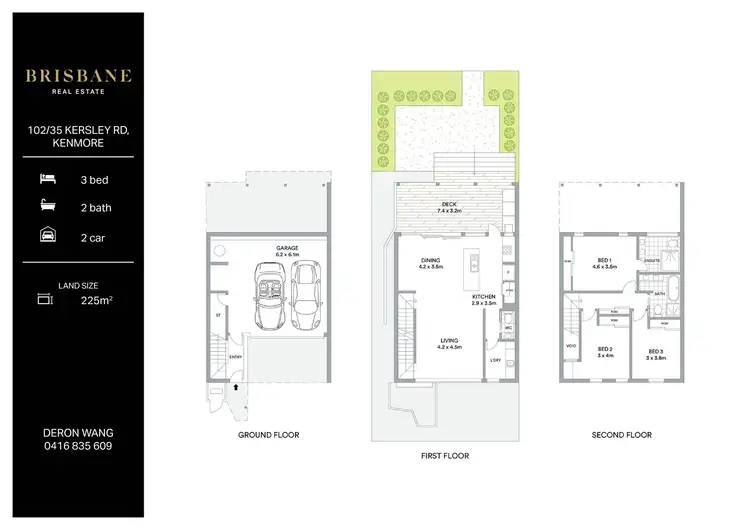 Floorplan of Homely townhouse listing, 102/35 Kersley Road, Kenmore QLD 4069