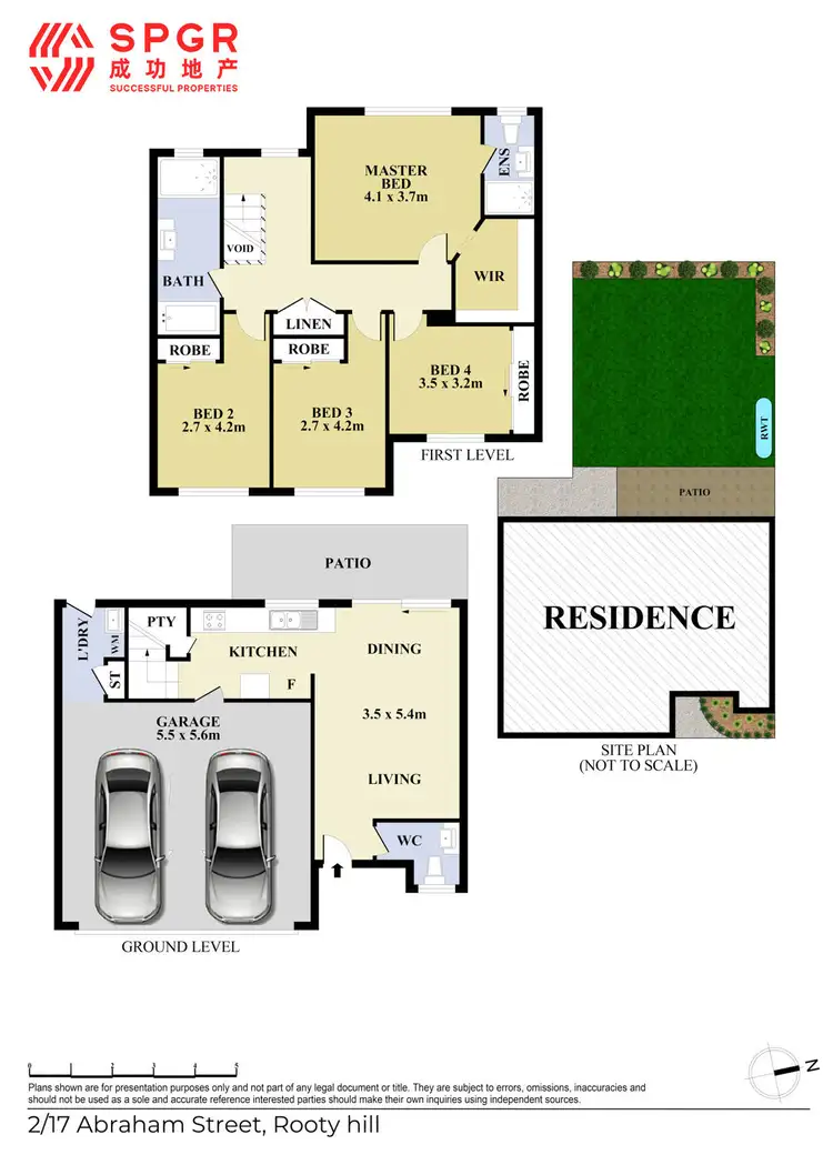 Floorplan of Homely townhouse listing, 2/17 Abraham Street, Rooty Hill NSW 2766