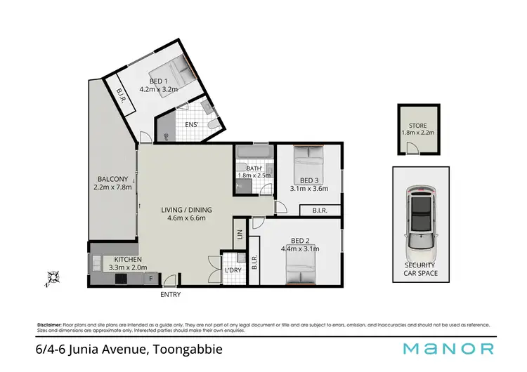 Floorplan of Homely apartment listing, 6/4-6 Junia Avenue, Toongabbie NSW 2146