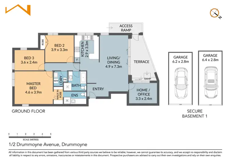 Floorplan of Homely unit listing, 1/2 Drummoyne Avenue, Drummoyne NSW 2047