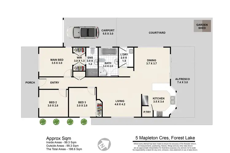 Floorplan of Homely house listing, 5 Mapleton Crescent, Forest Lake QLD 4078