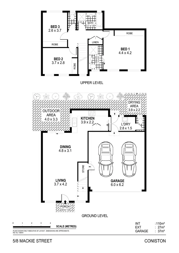 Floorplan of Homely townhouse listing, 5/8 Mackie Street, Coniston NSW 2500