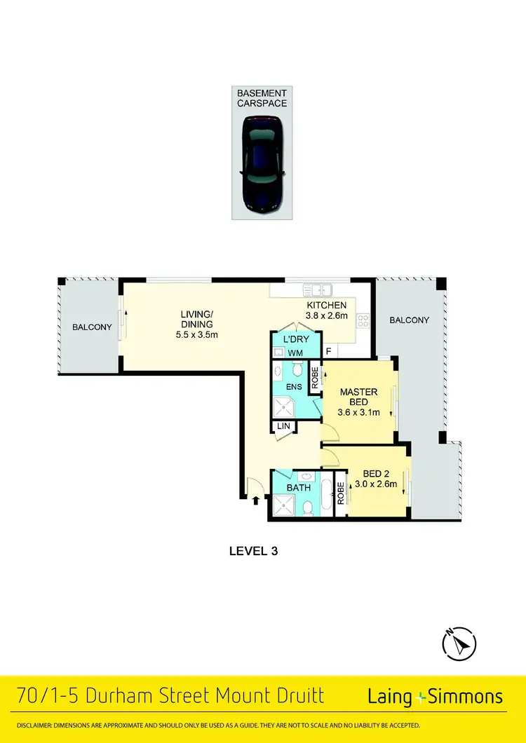 Floorplan of Homely unit listing, 70/1-5 Durham Street, Mount Druitt NSW 2770