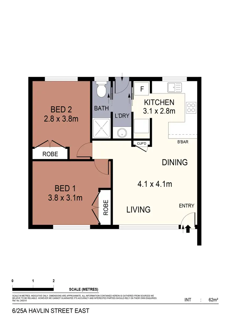 Floorplan of Homely unit listing, 1-7/25A Havlin Street East, Kennington VIC 3550