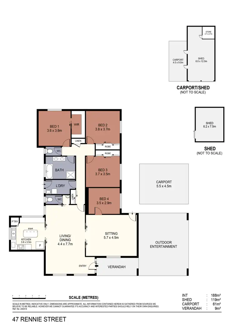 Floorplan of Homely house listing, 47 Rennie Street, Huntly VIC 3551