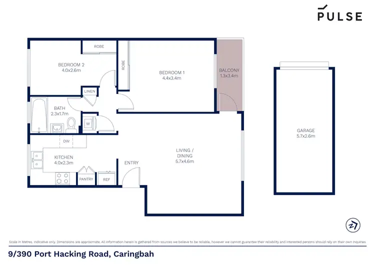 Floorplan of Homely apartment listing, 9/390 Port Hacking Road, Caringbah NSW 2229