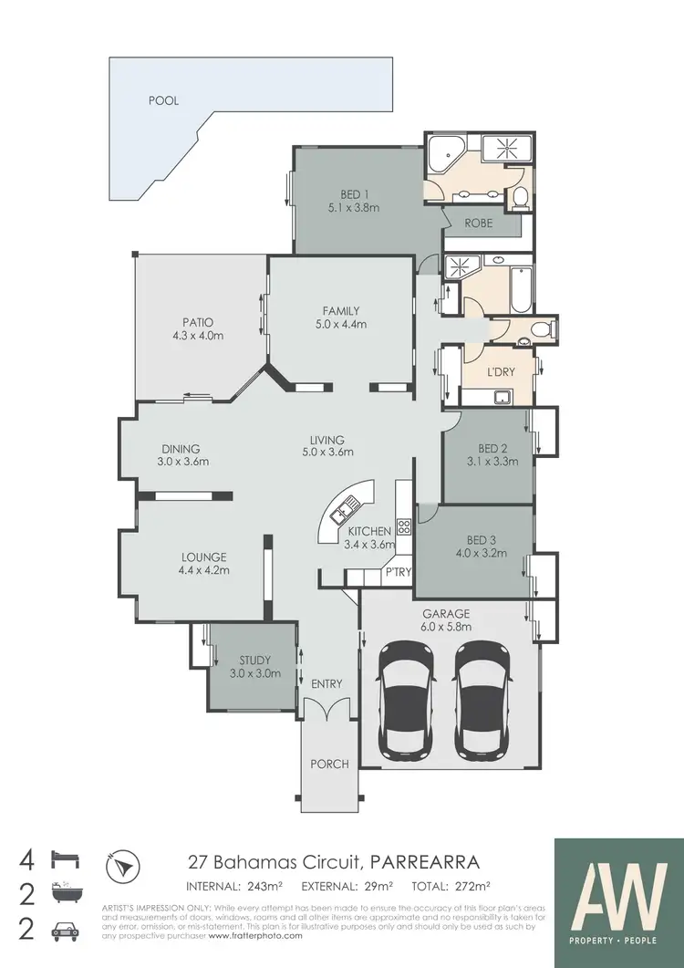 Floorplan of Homely house listing, 27 Bahamas Circuit, Kawana Island QLD 4575