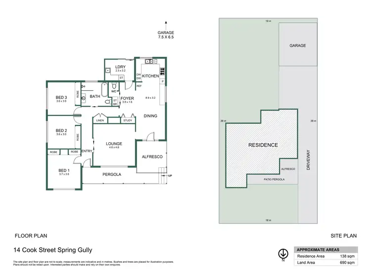 Floorplan of Homely house listing, 14 Cook Street, Spring Gully VIC 3550