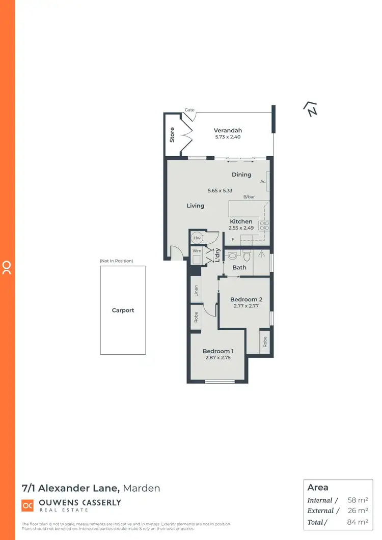 Floorplan of Homely unit listing, 7/1 Alexander Lane, Marden SA 5070