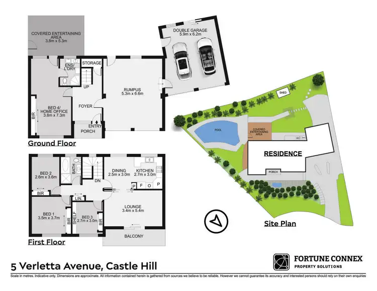 Floorplan of Homely house listing, 5 Verletta Avenue, Castle Hill NSW 2154