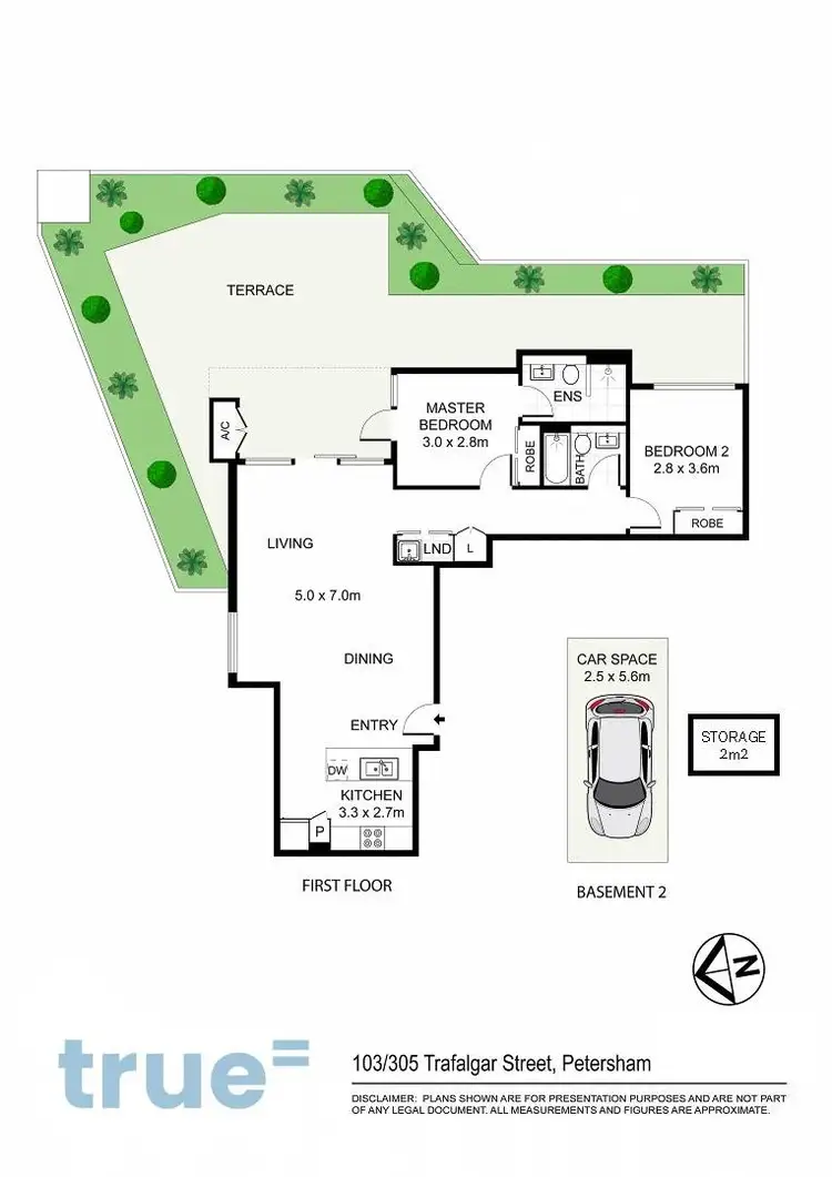 Floorplan of Homely apartment listing, 103/305 Trafalgar Street, Petersham NSW 2049