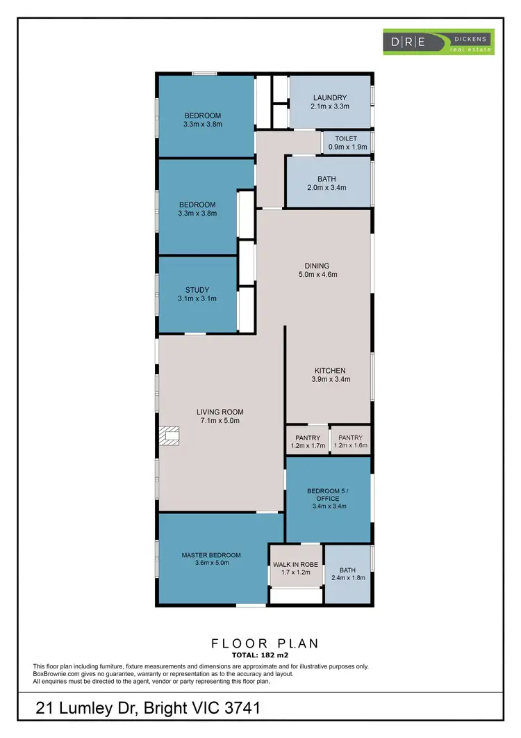 Floorplan of Homely house listing, 21 Lumley Drive, Bright VIC 3741