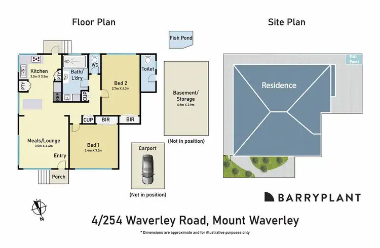 Floorplan of Homely unit listing, 4/254 Waverley Road, Mount Waverley VIC 3149