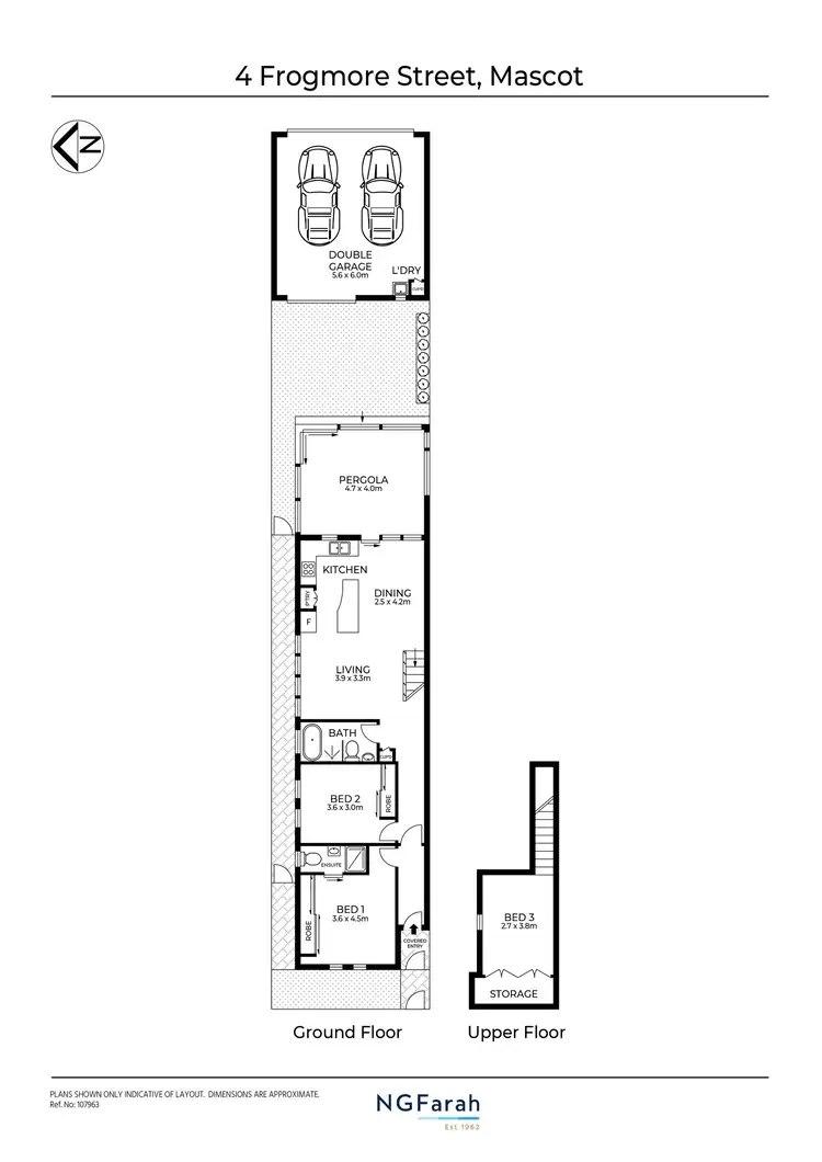 Floorplan of Homely house listing, 4 Frogmore Street, Mascot NSW 2020