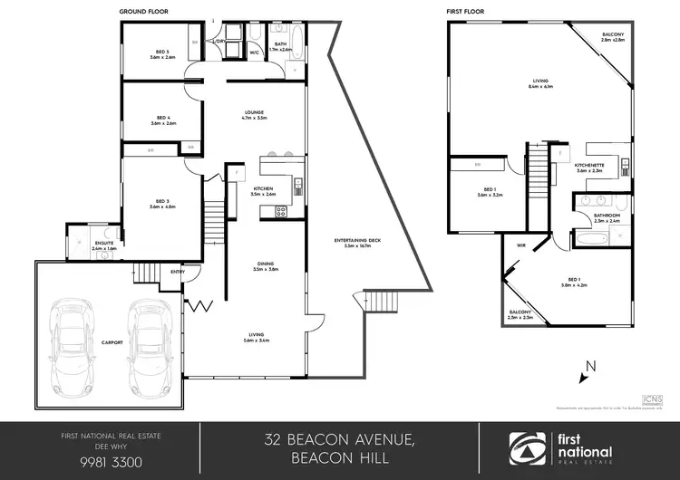 Floorplan of Homely house listing, 32 Beacon Avenue, Beacon Hill NSW 2100