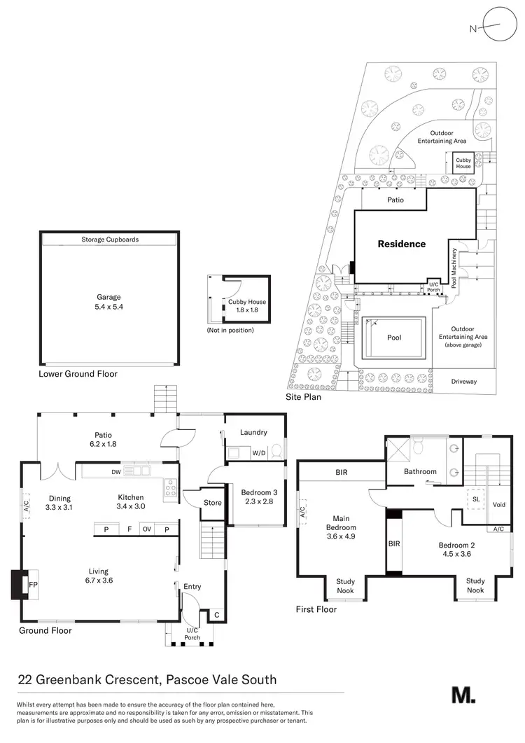 Floorplan of Homely house listing, 22 Greenbank Crescent, Pascoe Vale South VIC 3044