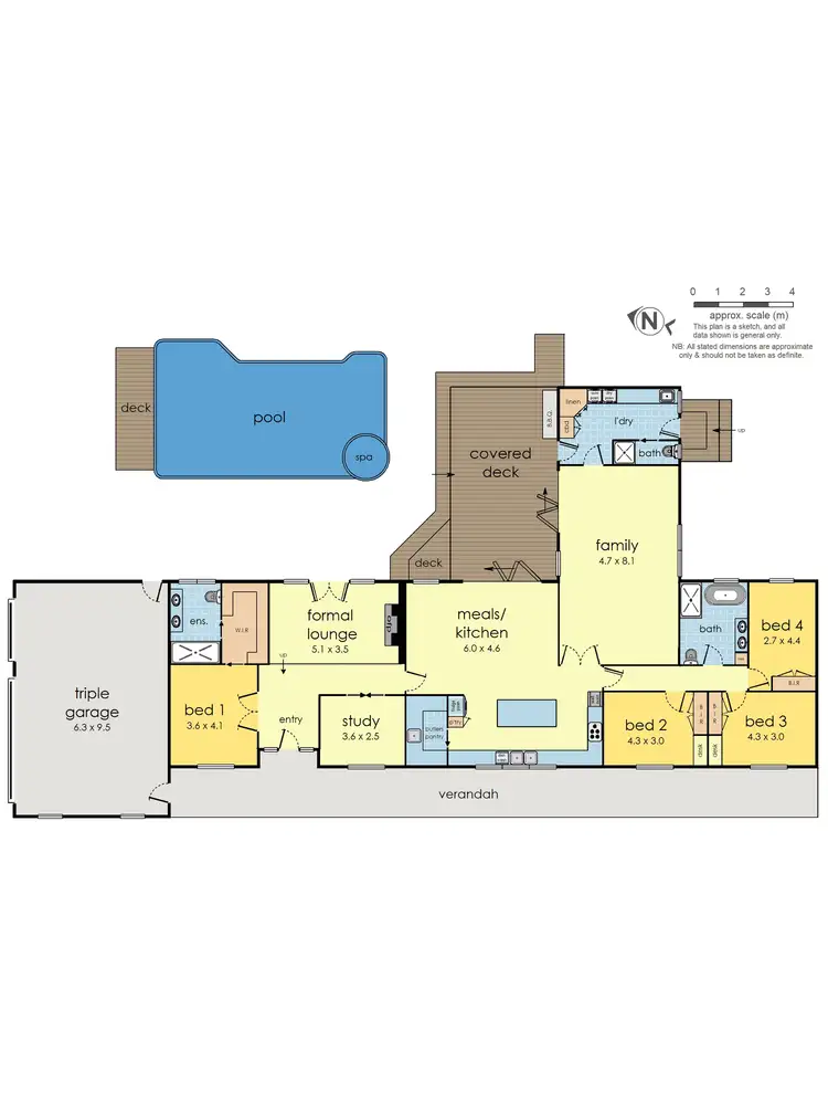 Floorplan of Homely house listing, 8 Wilkinson Way, Park Orchards VIC 3114