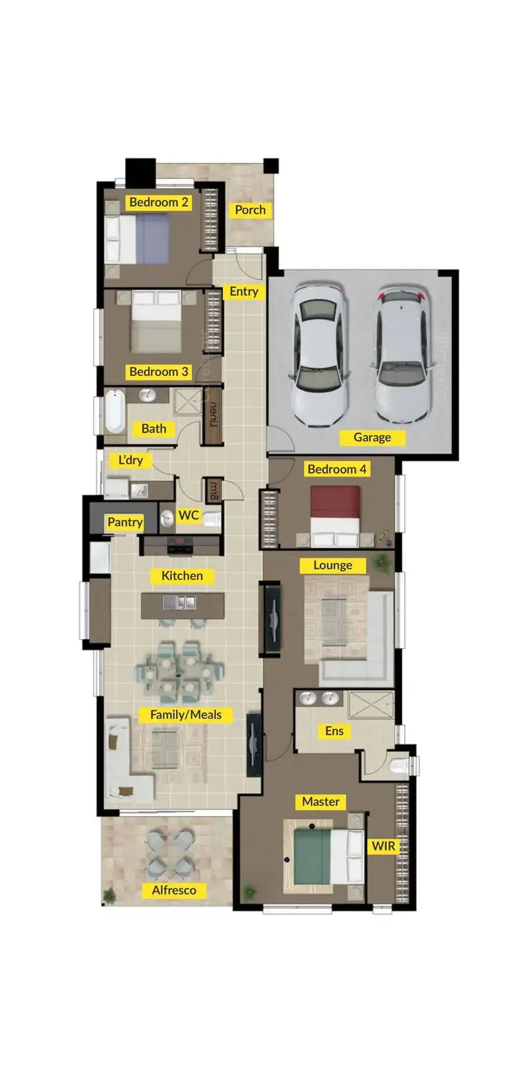 Floorplan of Homely house listing, 111 Melville Drive, Pimpama QLD 4209