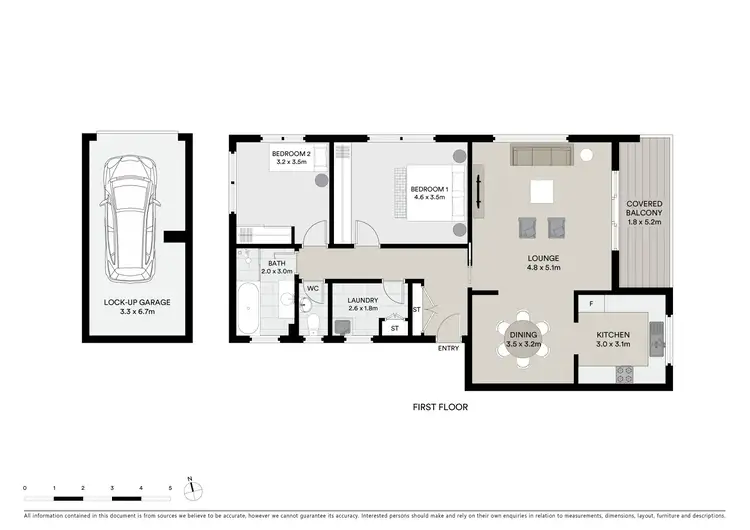 Floorplan of Homely apartment listing, 1/20-22 Fairlight Street, Fairlight NSW 2094