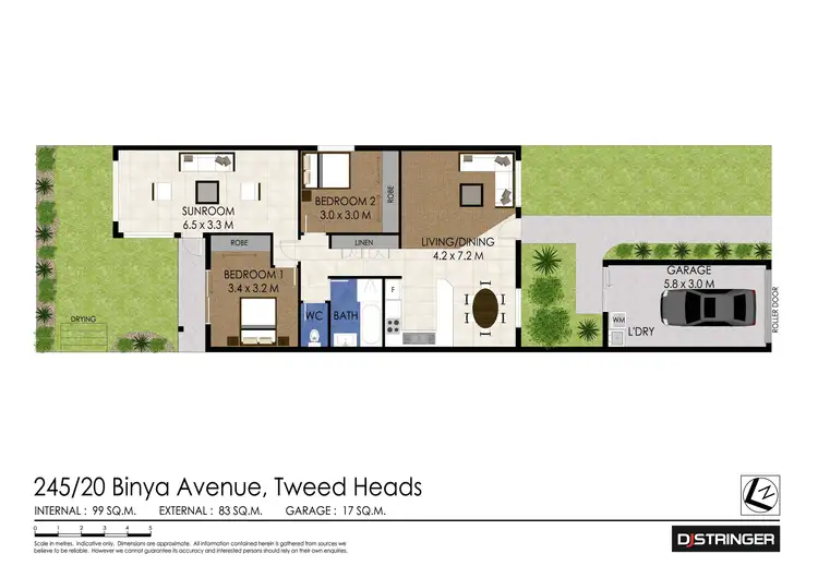Floorplan of Homely unit listing, 245/20 Binya Avenue, Tweed Heads NSW 2485