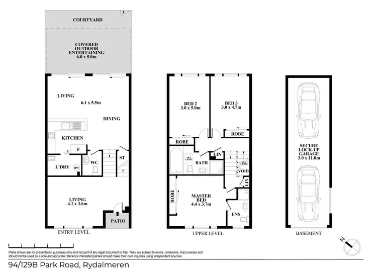 Floorplan of Homely townhouse listing, 94/129B Park Road, Rydalmere NSW 2116