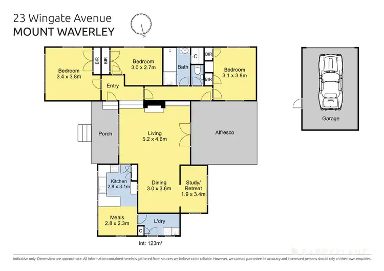 Floorplan of Homely house listing, 23 Wingate Avenue, Mount Waverley VIC 3149