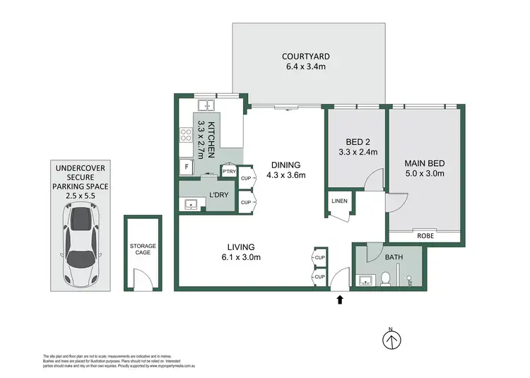Floorplan of Homely unit listing, 2/4 Amherst Street, Cammeray NSW 2062